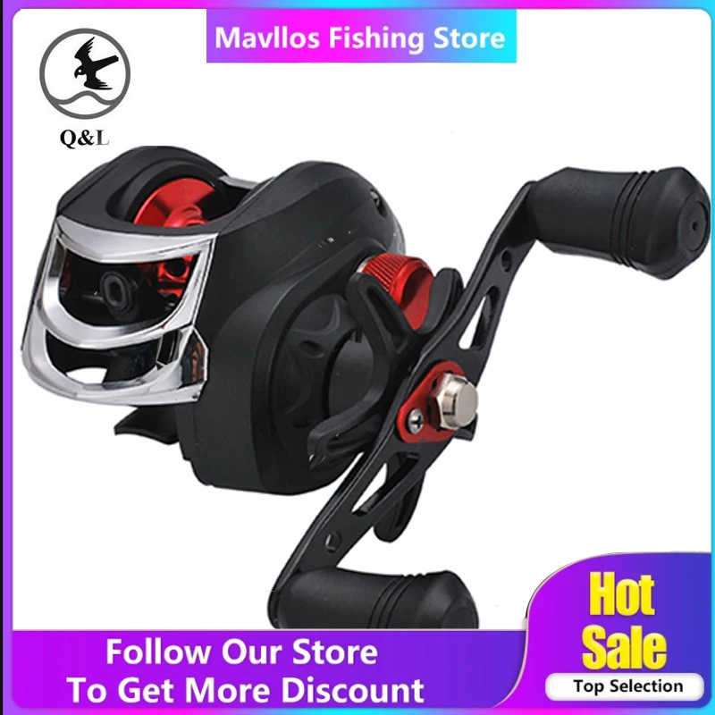 

Q & L 17 + 1BB усиленная катушка с глубокой чашкой 7,2: 1 максимальная тяга 10 кг Рыболовная катушка для заброса приманки высокоскоростная Рыболовна...