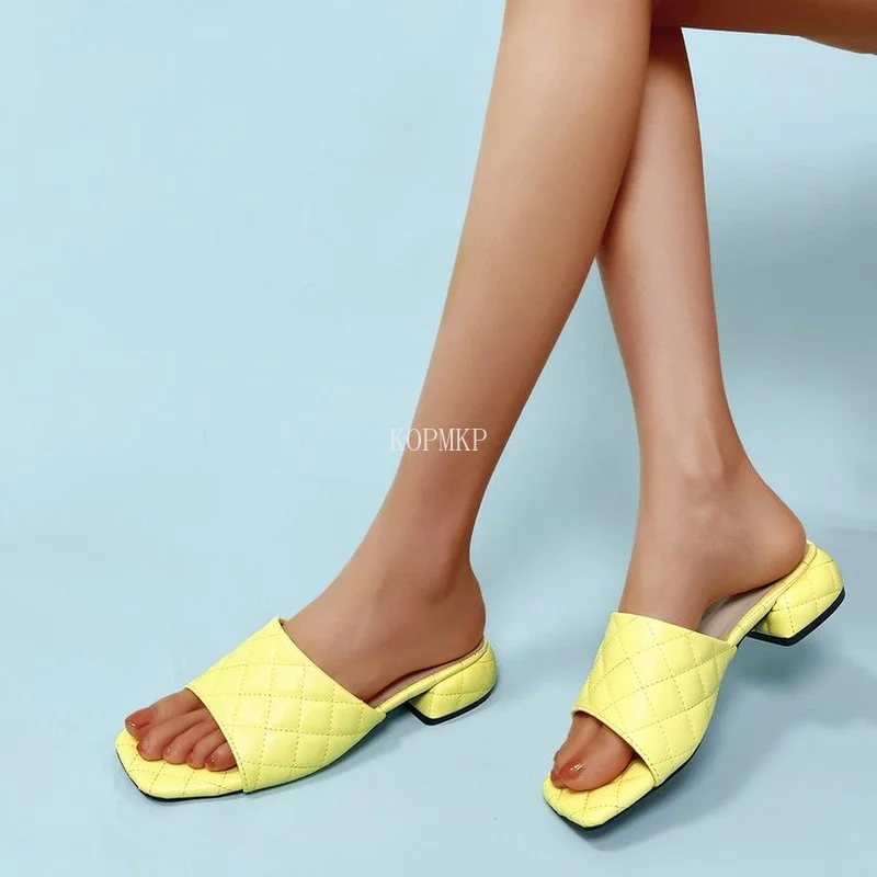 

2022 Elegant Party Dress Shoes Fashion Open Toe Square Heels Women Sandals Women Shoes Sandals for Women Sandalias De Tacon 42