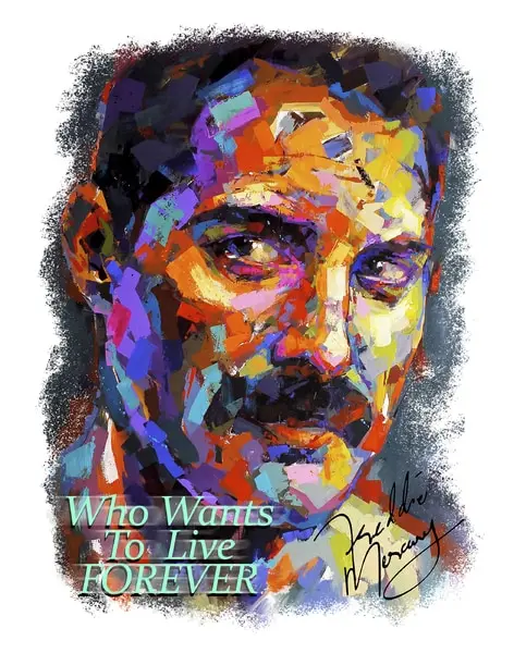 БАНЕР-ПОСТЕР Freddie Mercury разм 70*90см качественная печать односторонний принт сочные