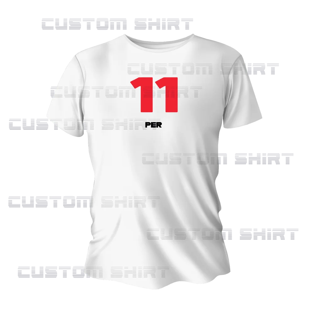 

F1 SERGIO CHECO PEREZ 11 Anime T-shirts Casual T Shirt For Men Women Unisex Clothing Breathable Tee Harajuku Oversized T-shirt
