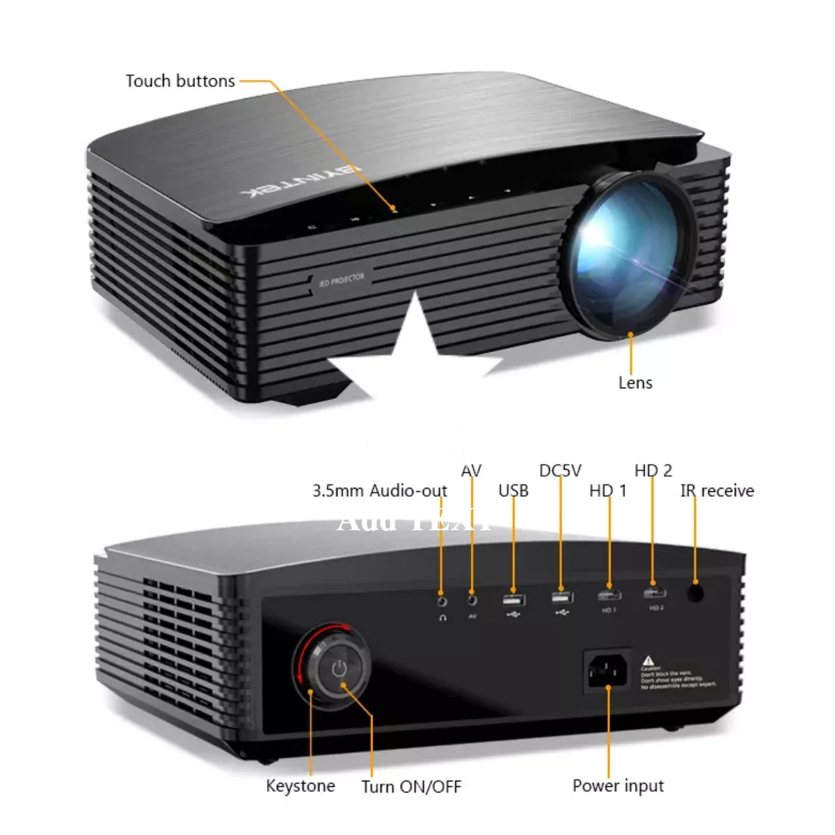 

Проектор BYINTEK K25 для домашнего кинотеатра, Full HD 1080P, Android