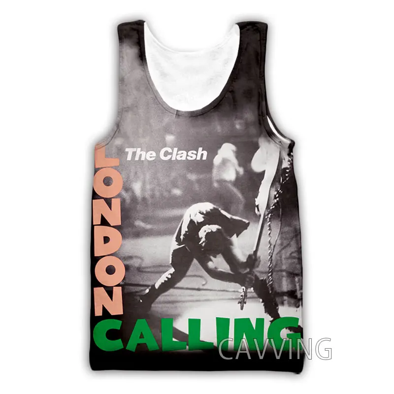 CAVVING 3D Printed  The Clash  Tank Tops Harajuku Vest Summer Undershirt Shirts Streetwear for Men/women
