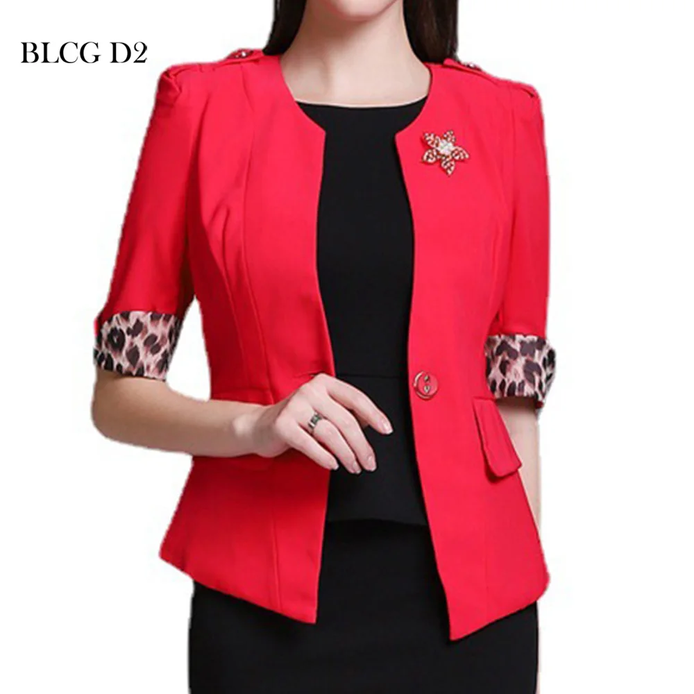 

BLCG D2 Red Blazer Women Plus Size Black Black Blazer Oversize Blazer Woman Free shipping Women's Clothing BL49028