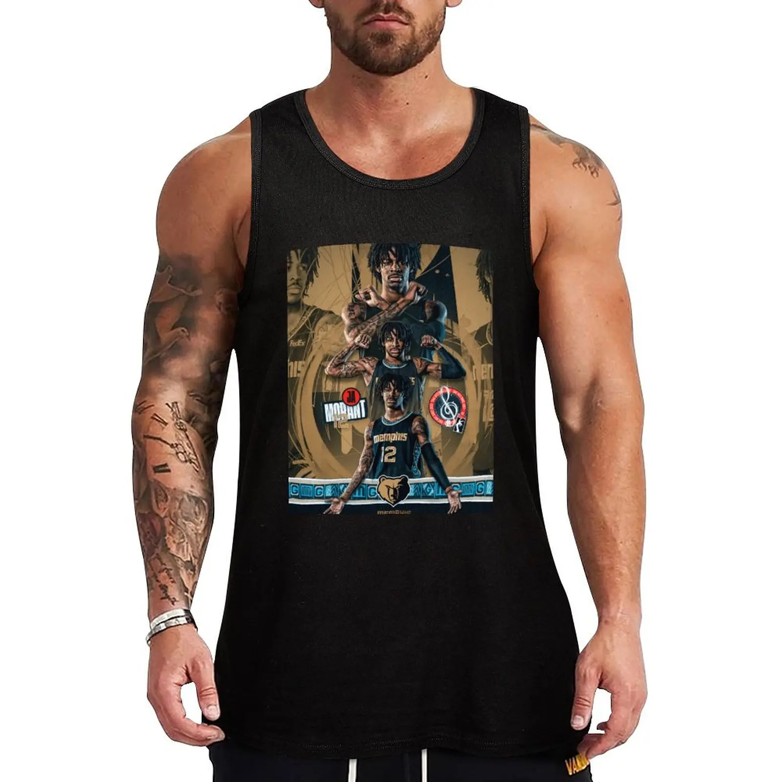 Ja GOAT Morant майка без рукавов мужская футболка для спортзала аксессуары мужские
