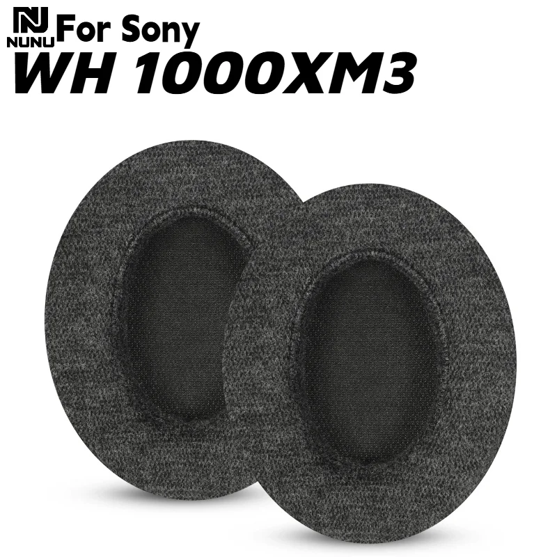 Фото Сменные амбушюры из хлопковой ткани с застежкой для наушников Sony WH 1000XM3, запчасти для ремонта, удобные в использовании, не оставляют следов на коже. №1