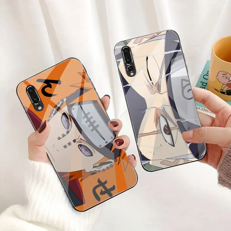 

Itachi Gaara Uzumaki Naruto Sasuke Kakashi Phone Case Tempered Glass For Huawei P30 P20 P10 lite honor 7A 8X 9 10 mate 20 Pro