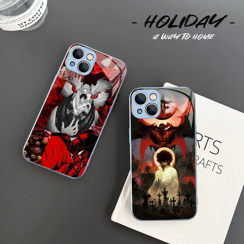 Anime D-Devilman C-Crybaby Phone Case For IPhone 14 13 12 Mini 11 Pro XS Max X XR Plus Tempered Glass Cover
