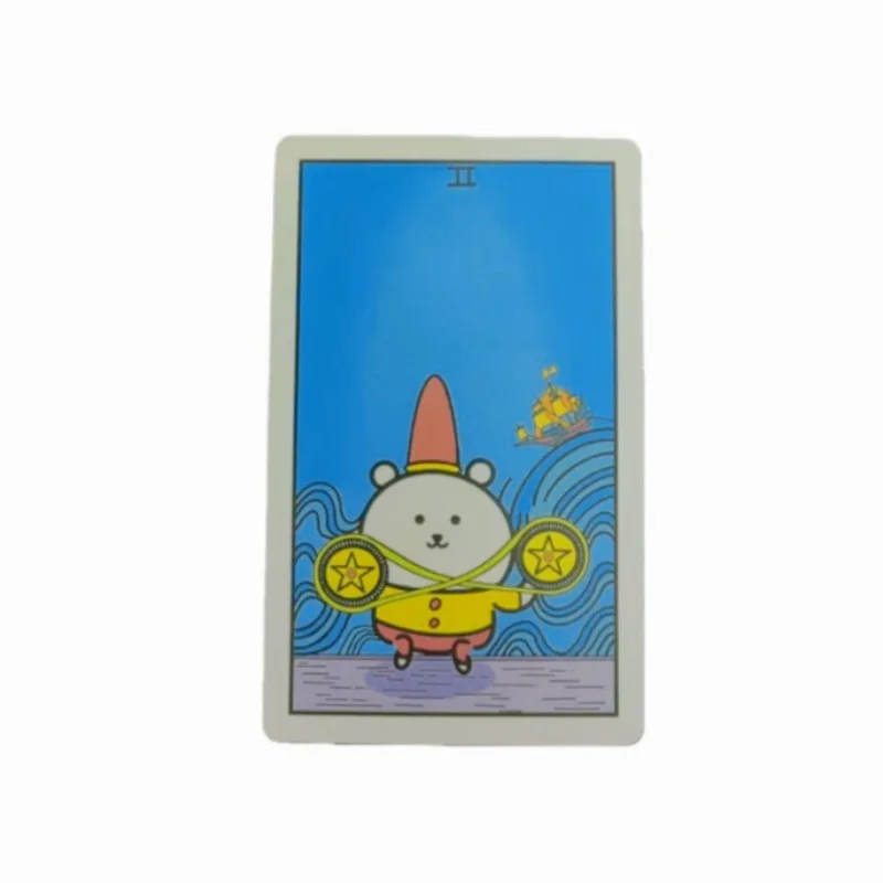 Милая карточная игра «Медведь-Шутник» Таро, креативные настольные мультяшные карты Таро, развлекательные обучающие карты для покера, предсказания будущего. (art.: 3920dd31532ff) - 3920dd31532ff
