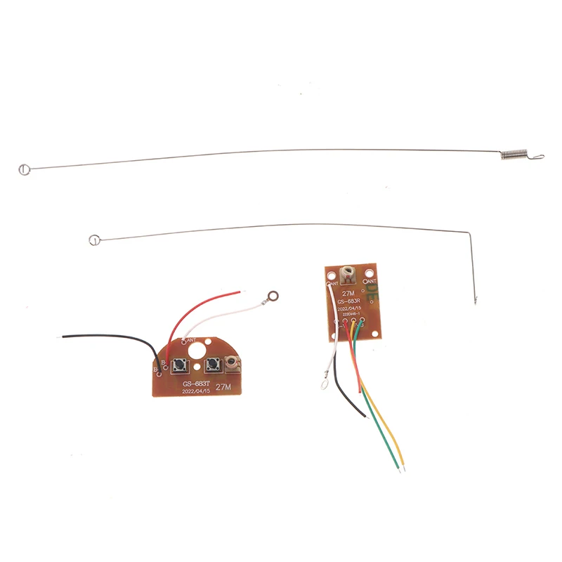 

4CH RC Remote Control 27MHz Circuit PCB Transmitter Receiver Board With Antenna For Car Truck Toy P31B