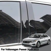 car styling car window pillar trim sticker middle bc column sticker external auto accessories for volkswagen passat 2019 2022