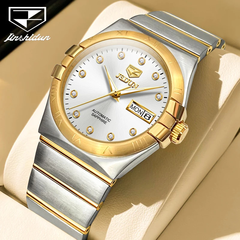 

JSDUN Роскошные Брендовые мужские часы 2023 Новинка английский созвездия импортный механизм автоматические механические часы для мужчин Reloj Hombre