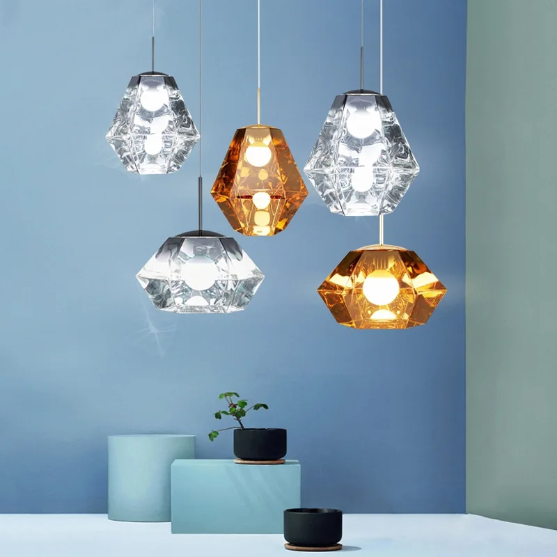 

Postmodern Lava Pendant Lamps For Dining Room Living Room Villa Pendant Light Crystal Luxury Creative Home Decor Hanging Lamp