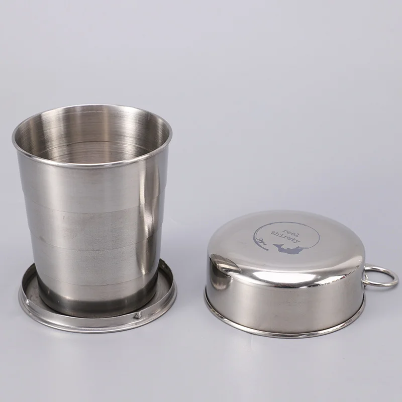 

Portable Stainless Steel Foldable Cup 75ml/150ml/250ml Outdoor Travel Collapsible Coffee Mug Telescopic Hiking Camping Water