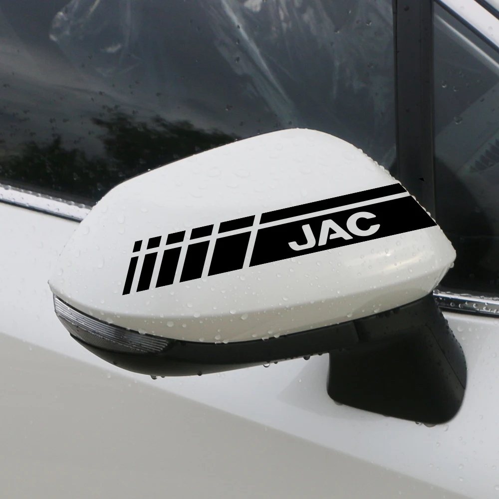 2PCS Car Rearview Mirror Stickers For JAC Refine J3 J2 S5 A5 J5 J6 J4 Vapour S2 T8 Auto Tuning Accessories Vinyl Film Decals - купить по