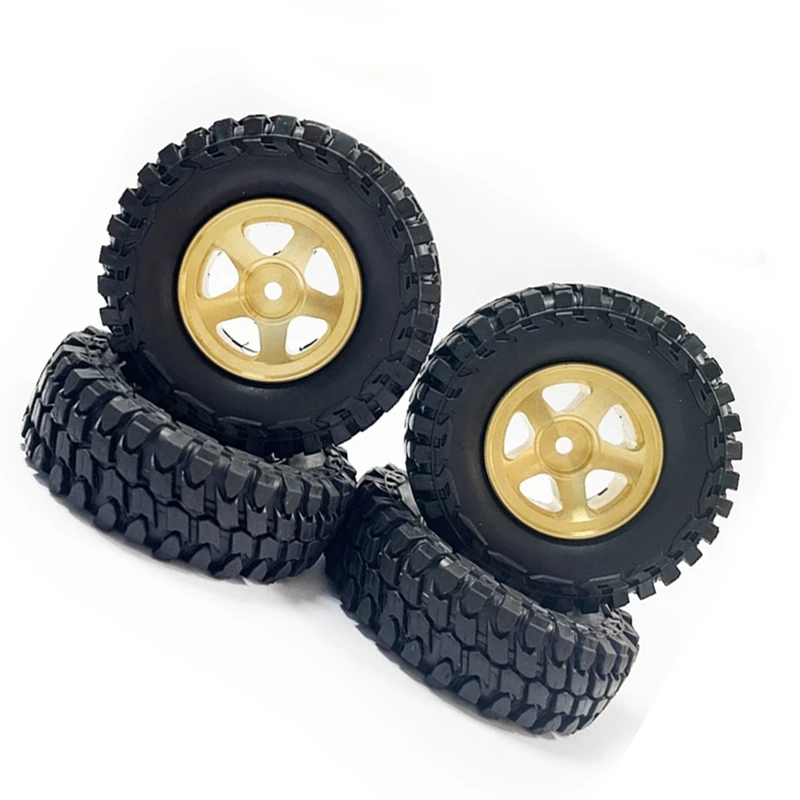 

4 шт., латунные колесные диски и шины для FMS Toyota Fj Cruiser Land Cruiser