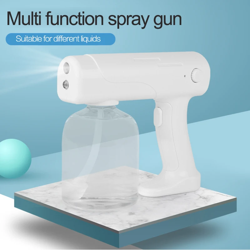 

New 500ml Wireless Blu-ray Spray Disinfector Multifunctional Adjustable Disinfectant Spray Alcohol Insecticide Sprayer