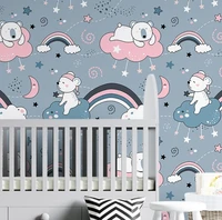 custom cartoon bear mural wallpaper for childrens room decoration murals wallpapers for living room tv background wall papers
