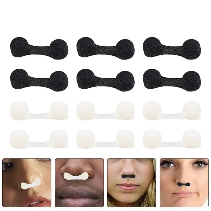 

60Pcs Washable Nose Plugs Disposable Invisible Breathable Sponge Nose Filters Anti-Haze Nose Plug For Unisex