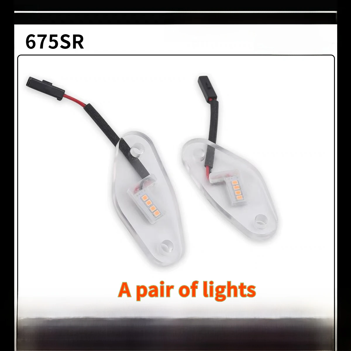 

Для CFMOTO 675sr/675sr-r 675srr 675 2024 2025 светодиодная крышка зеркала заднего вида, крышка света, водонепроницаемые аксессуары для мотоциклов