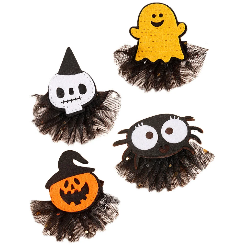 4pcs Hair Clips Halloween Party Hairpins Cute Hair Clips Cosplay Hair Accessories for Women