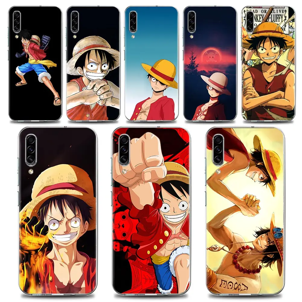 

One Piece Monkey D. Luffy Phone Case for Samsung A70 A40 A50 A30 A20e A20s A10 A10S Note 8 9 10 Plus Lite 20 TPU Case BANDAI