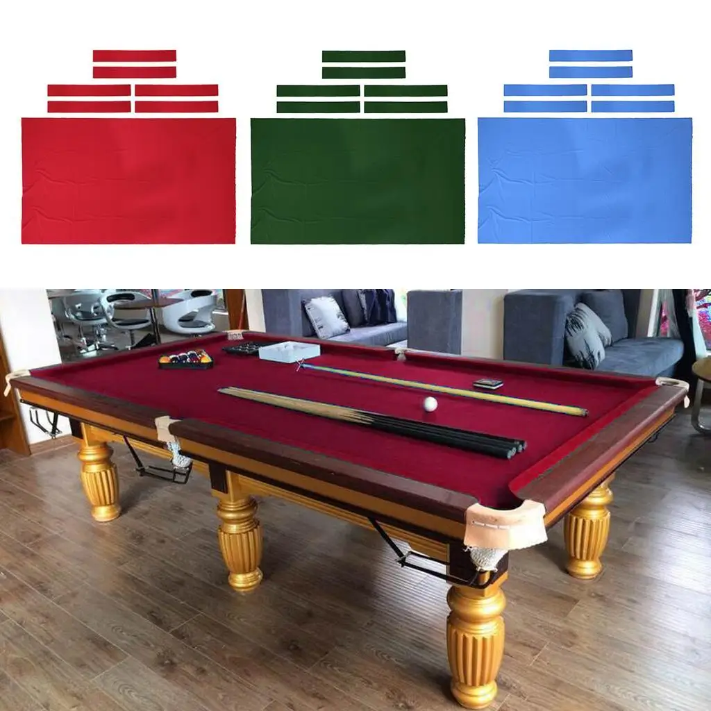 

Heavy Duty 7ft or 8ft Pool Snooker Table Cloth Felt Indoor Games Billiards Accessories Snooker Billiard Accessories