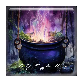 10 шт./Лот Хэллоуин ведьма колдрон хрустальный шар Сова квадратная фото стекло