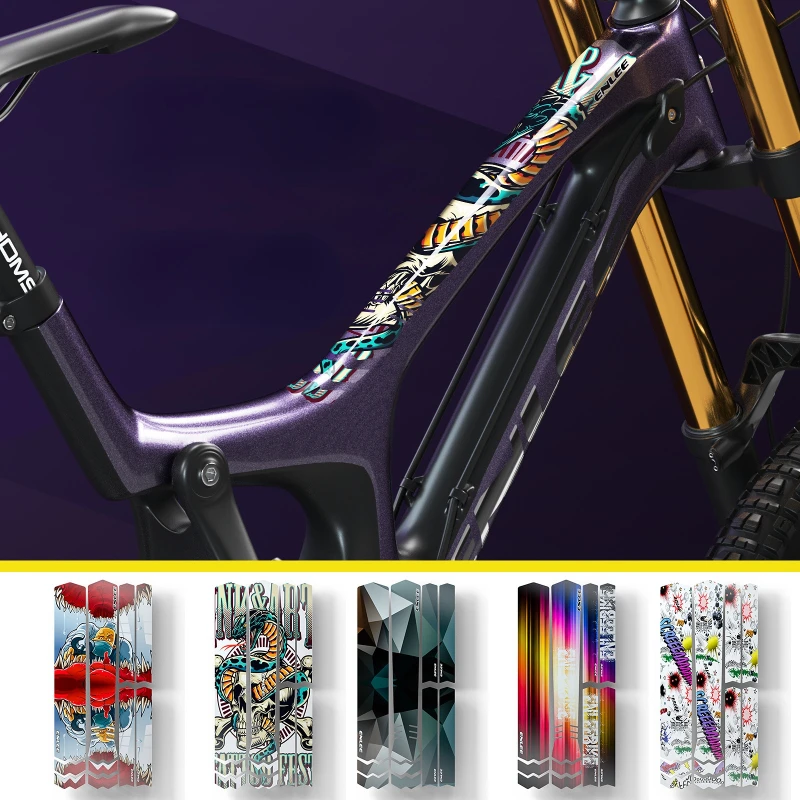 

ENLEE 3D Bike Sticker MTB Road Bicycle Frame Care Protection Chain Decals Cycling Repair Scratch Decals Anti-Scratch Tape