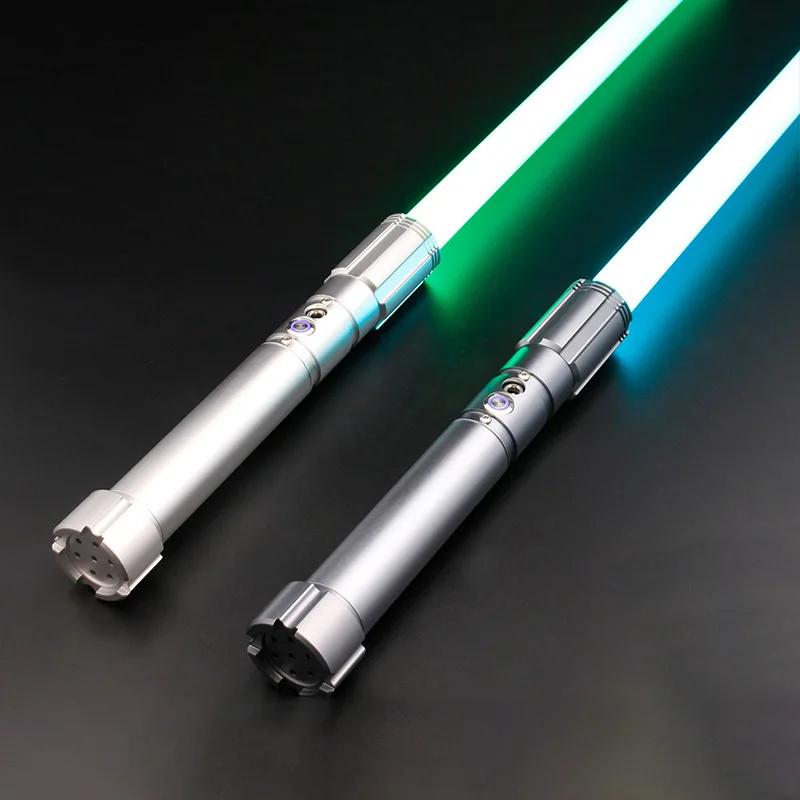 

RGB Lightsaber Heavy Fighting Metal Handle 12 Colors 10sets Soundfonts Luke Skywalker Force Fx Foc Blaster Laser Sword Toys Gif