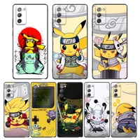 case for samsung galaxy m62 m52 m51 m32 m31 m22 m11 m01 f62 f52 f41 f42 f12 soft case cover japan anime pikachu cosplay n naruto