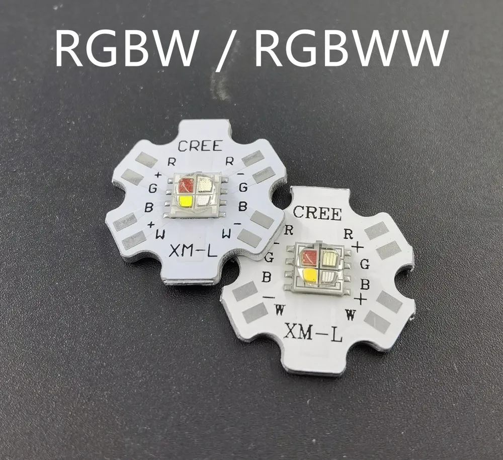 Светодиодный XM-L XML RGBW 5 шт. 12 Вт RGB белый или теплый цвет высокая мощность 5050 4 чипа