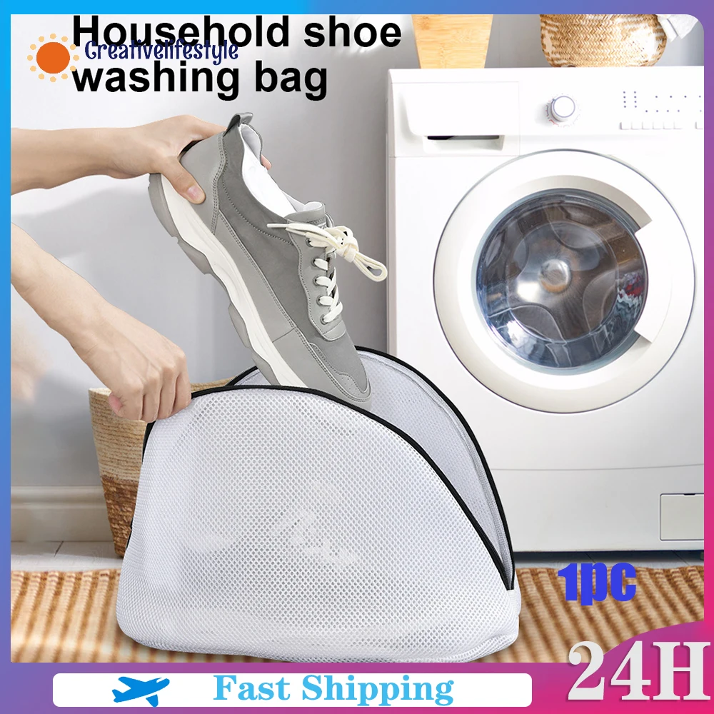 

Home Travel Store Laundry Bag Shoe Washing Bag For Shoes/sneaker Organizer Bags Foldable Mesh Drying Bag Shoes Easy To Use Multi