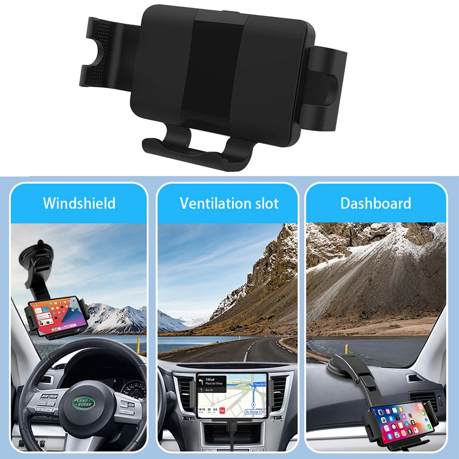 fast qi wireless car charger 20w for samsung galaxy fold z 2 3 flip iphone 12 pro max foldable screen ventilation suction mount free global shipping