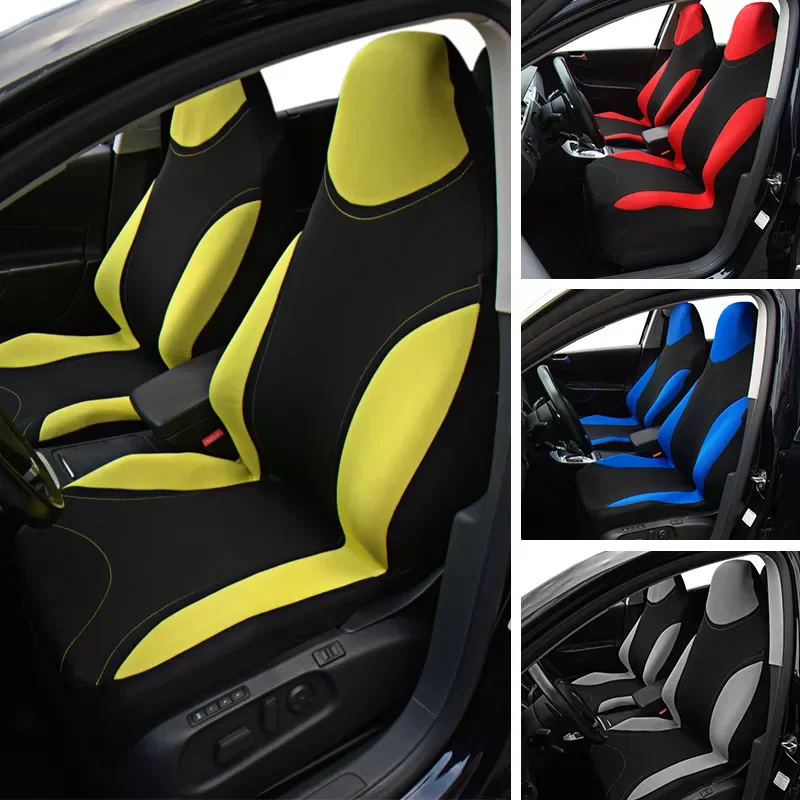 

Front Car Seat Cover Universal Automotive Seat Cover High Back Car Seat Protector Bucket Seat Blue Car-Styling 1PC