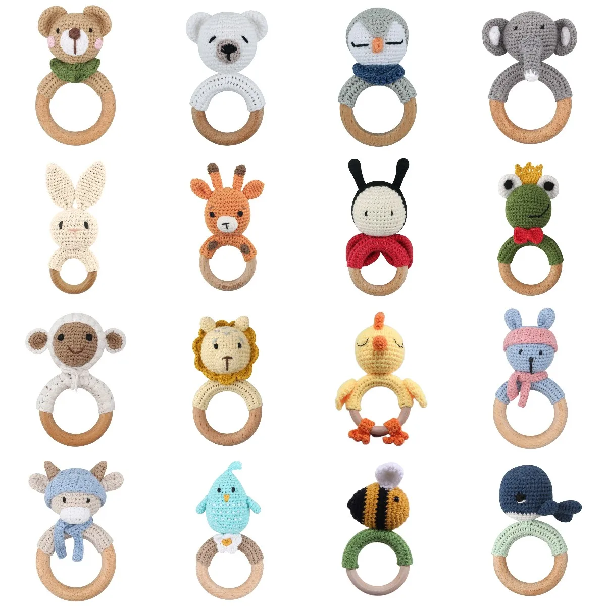 Детские погремушки сделай сам мультяшная кукла льва лисы ручной звонок резное