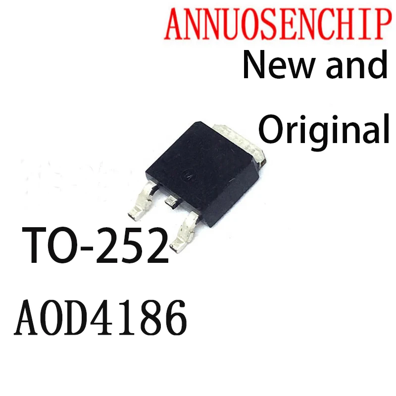 

ТРАНЗИСТОР полевой AOD4186 TO252, новый и оригинальный, N-канальный режим повышения потенции TO-100, 252 шт.