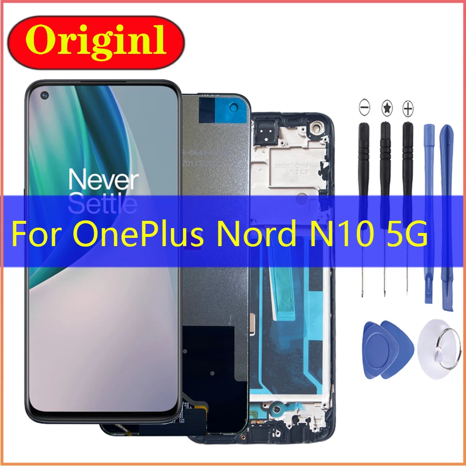 

Оригинальный ЖК-дисплей 6,49 дюйма для OnePlus Nord N10 5G Дисплей для One Plus Nord N10 5G BE2029 BE2025 BE2026 BE2028 10 сенсорный экран