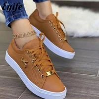 womens fashion shoes 2022 all seasons ladies daily lace up casual vulcanized shoes running walking jump sport sneakers 36 43