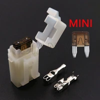 1 set auto power connector mini blade type in line fuse holder car small inline fuse holders with terminal