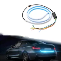 5050 72LED DC12V LED Daytime Running Lights White Turn Signal Yellow Guide Strip for Headlight Assembly Drop Shipping