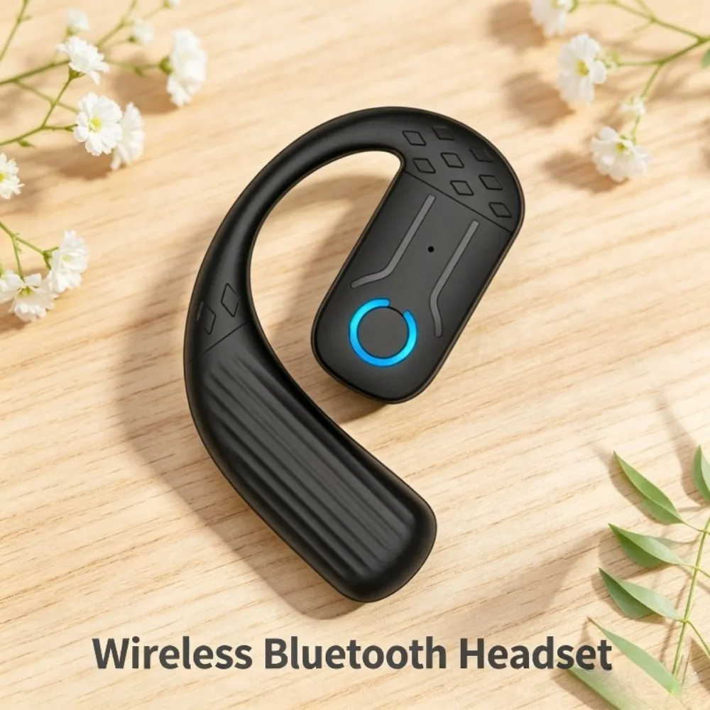Фото Беспроводные Bluetooth-наушники с креплением на ухо, невидимые при ношении, с шумоподавлением, Hi-Fi звуком без потерь и сверхдолгим временем работы №2