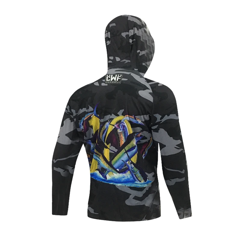 2024 Long Sleeve Fishing Jerseys Shirt For Outdoor Sports High Quality Custom Print Sublimation Fishing Wears Clothes Uniform enlarge