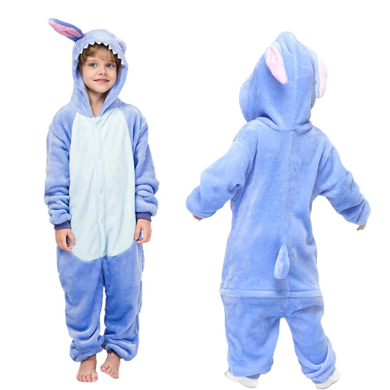 

Children Kigurumi Stitch Onesies Kids Animal Overalls Jumpsuit Onesie Panda Pajamas Sleepwear Boys Girls Cosplay Costume Pijamas
