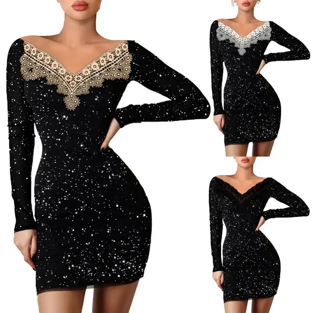 Официальное Платье уличная одежда платье-футляр весна-осень с V-образным вырезом