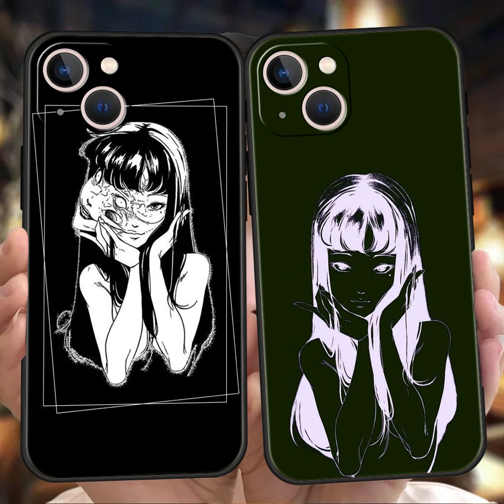 

Junji Ito Terror Horror Shockproof For iPhone 14 13 12 11 Pro Max 8 7 Plus SE2020 Case Soft Cover For iPhone X XR XS Max Shell