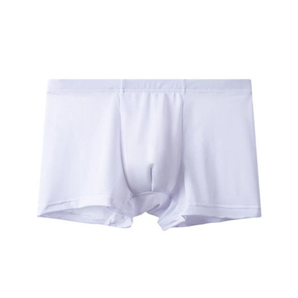 

Ice Silk Boxer Briefs Underwear Big Pouch Boxers Breathable Comfortable Knickers Men Panties Shorts Male 2022 New