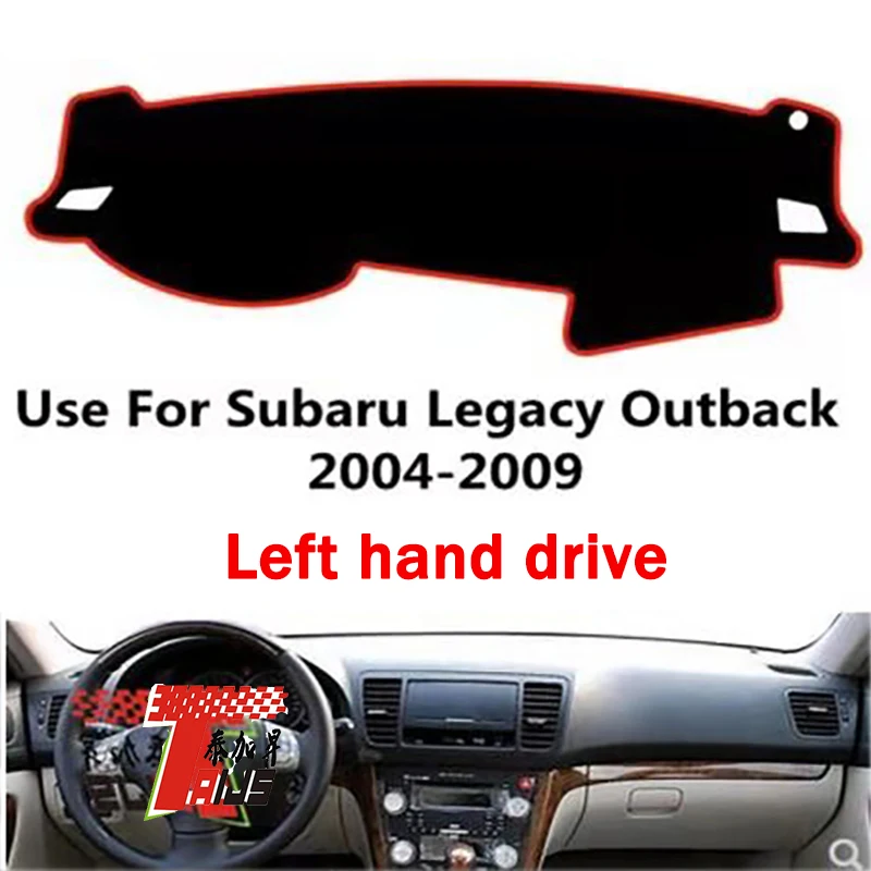 TAIJS Factory Casual Simple Sport Polyester Fibre Car Dashboard Cover For Subaru Legcy Outback 2004 2005-2008 09 Left Hand drive