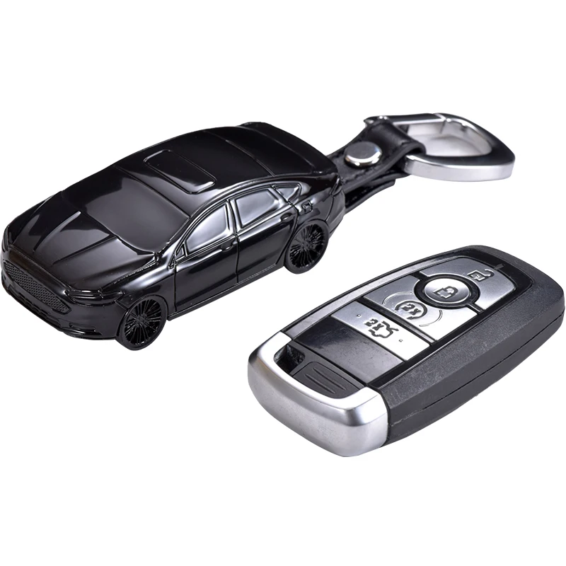 

Car Styling for Ford Edge Explorer Fusion Mustang F150 F250 F-350 F-450 Ecosport C-Max S-Max Lincoln MKC Car Key Case Keychain