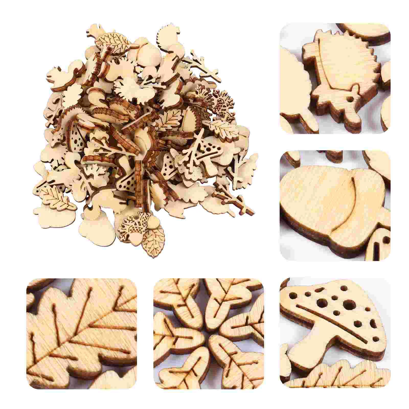 

Wood Chips Diy Wooden Graffiti Cutout Hanging Out Slices Cutouts Unfinished Craft Hollow Blank Tags Painting Tag Embellishments