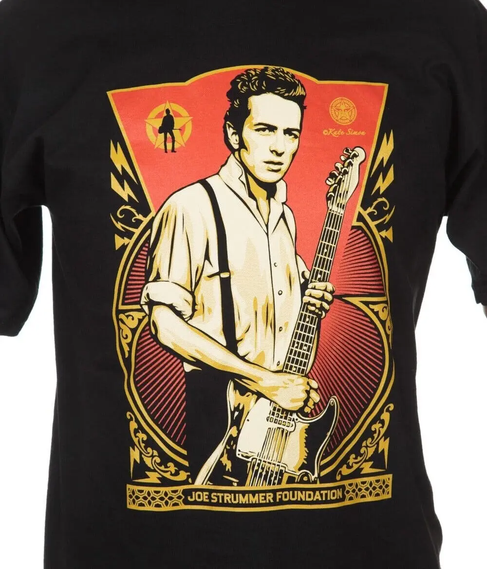 Мужская черная футболка унисекс от Joe Strummer размеры S до 5XL 37